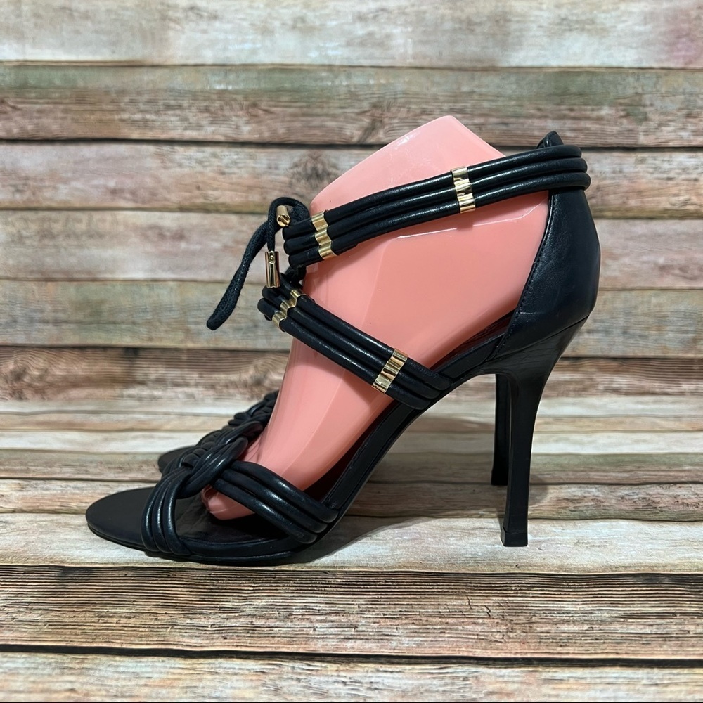 Tory Burch Black Strappy Heels